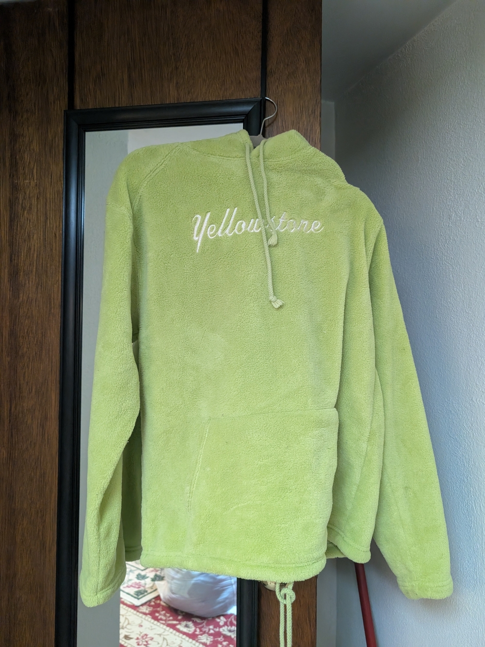 Lime Green Yellowstone Teddy Hoodie